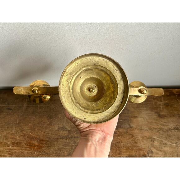 Vintage Brass Candelabra | Unity Candleholder Centerpiece - Picture 7 of 7